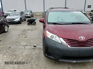2017 Toyota Sienna LE with VIN 5TDJZ3DC1HS168822, listed as a Copart auction lot 43872695 with 123,681 mi miles and Non Repairable. Bid and sale history available at carsss.com. Image 14.