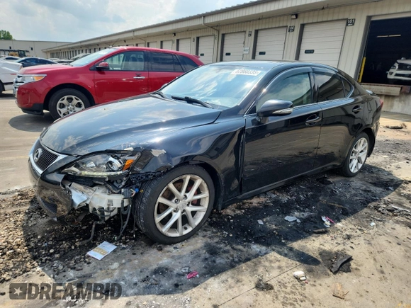 2011 Lexus IS 250 with VIN JTHCF5C28B5044712, listed as a Copart auction lot 62860335 with 126,814 mi miles and Salvage title. Bid and sale history available at DreamBid. Image 1.
