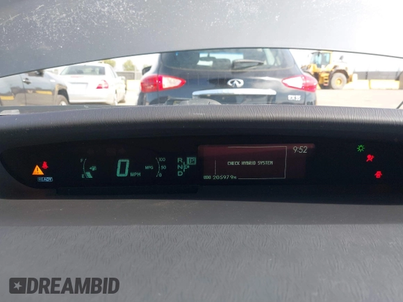 2011 Toyota Prius I with VIN JTDKN3DU0B1384416, listed as a IAAI auction lot 41857530 with 205,979 mi miles. Bid and sale history available at carsss.com. Image 7.