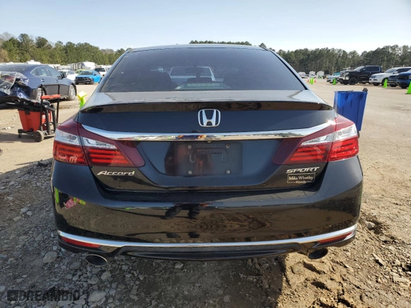 2017 Honda Accord Sedan Sport with VIN 1HGCR2F51HA257225, listed as a Copart auction lot 48230165 with 94,768 mi miles and Salvage Title. Bid and sale history available at carsss.com. Image 6.