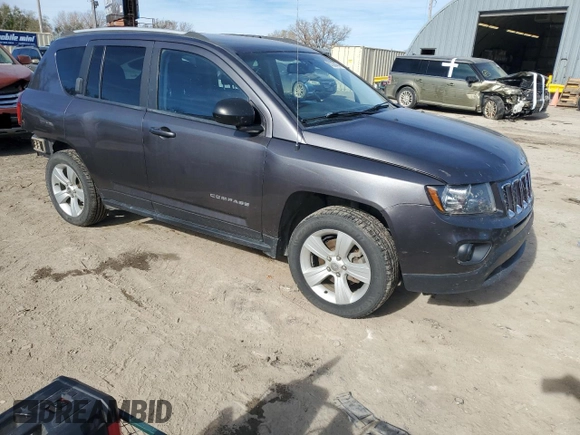 2017 Jeep Compass Sport with VIN 1C4NJCBA1HD147734, listed as a Copart auction lot 81370474 with 130,906 mi miles and Salvage Title. Bid and sale history available at carsss.com. Image 4.