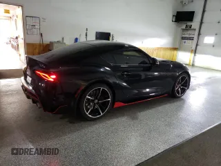 2020 Toyota GR Supra 3.0 with VIN WZ1DB4C04LW023122, listed as a Copart auction lot 50207575 with 9,363 mi miles and Clean Title. Bid and sale history available at carsss.com. Image 3.