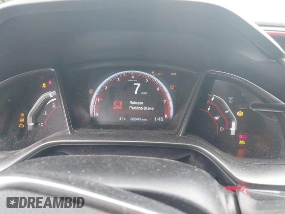 2020 Honda Civic Si with VIN 2HGFC1E55LH707320, listed as a IAAI auction lot 41569008 with 65,441 mi miles and . Bid and sale history available at DreamBid. Image 7.