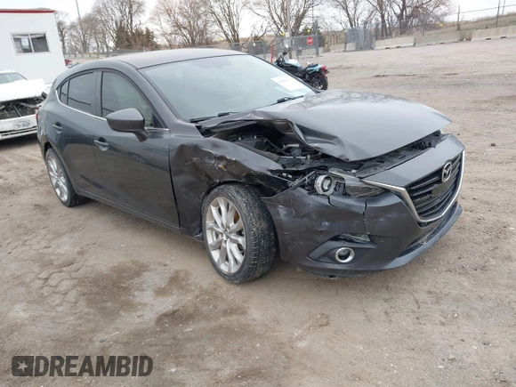 2014 Mazda 3 S Touring with VIN JM1BM1L30E1200337, listed as a IAAI auction lot 41906333 with 92,873 mi miles and . Bid and sale history available at DreamBid. Image 1.