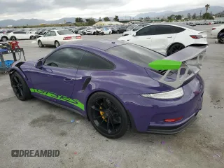 2016 Porsche 911 GT3 RS with VIN WP0AF2A99GS193209, listed as a Copart auction lot 51185225 with 8,083 mi miles and Salvage Title. Bid and sale history available at carsss.com. Image 2.