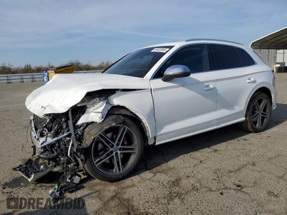 2019 Audi SQ5 Premium Plus with VIN WA1B4AFY8K2002466, listed as a Copart auction lot 86432854 with 41,572 mi miles and Salvage Title. Bid and sale history available at carsss.com. Image 1.