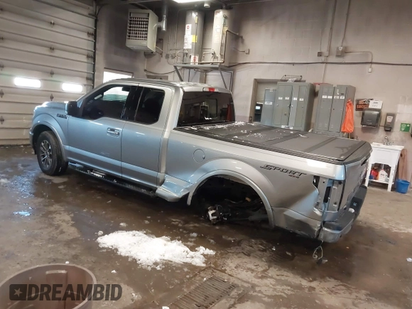 2020 Ford F-150 XL with VIN 1FTFX1E46LFC01751, listed as a IAAI auction lot 41623387 with 77,609 mi miles. Bid and sale history available at carsss.com. Image 3.