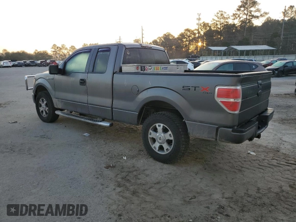 2009 Ford F-150 STX with VIN 1FTRX14859FA96761, listed as a Copart auction lot 44344185 with 100,158 mi miles and Salvage Title. Bid and sale history available at carsss.com. Image 2.