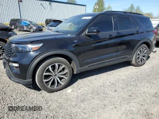 2023 Ford Explorer ST-Line with VIN 1FMSK8KH7PGA10123, listed as a Copart auction lot 45422205 with 29,136 mi miles and Salvage title. Bid and sale history available at DreamBid. Image 1.