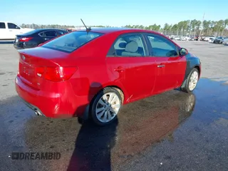 2012 Kia Forte SX with VIN KNAFW4A33C5595018, listed as a IAAI auction lot 41695047 with 187,356 mi miles. Bid and sale history available at carsss.com. Image 4.