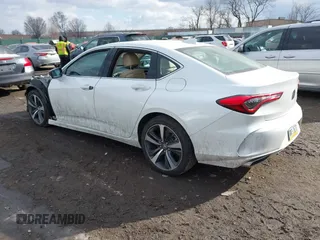 2024 Acura TLX Technology with VIN 19UUB5F45RA000376, listed as a IAAI auction lot 41322212 with Not Provided miles and . Bid and sale history available at DreamBid. Image 3.
