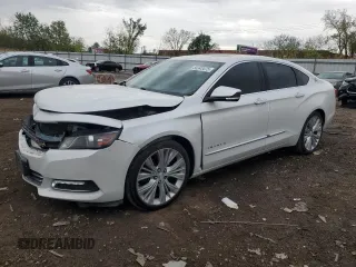 2017 Chevrolet Impala Premier with VIN 1G1145S35HU111041, listed as a Copart auction lot 55343475 with 156,113 mi miles and Salvage title. Bid and sale history available at DreamBid. Image 1.