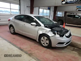 2016 Kia Forte LX with VIN KNAFK4A64G5564629, listed as a Copart auction lot 49143165 with 99,480 mi miles and Salvage Title. Bid and sale history available at carsss.com. Image 4.