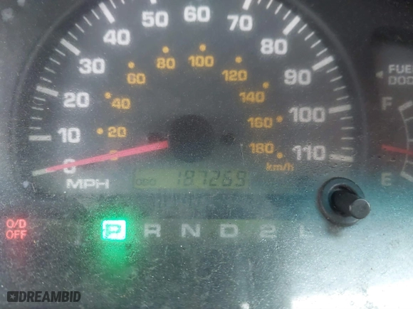 1999 Toyota 4Runner SR5 with VIN JT3HN86R4X0198993, listed as a IAAI auction lot 41807669 with 187,269 mi miles. Bid and sale history available at carsss.com. Image 7.