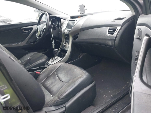 2012 Hyundai Elantra GLS with VIN 5NPDH4AE7CH093523, listed as a IAAI auction lot 41559497 with 184,662 mi miles. Bid and sale history available at carsss.com. Image 5.