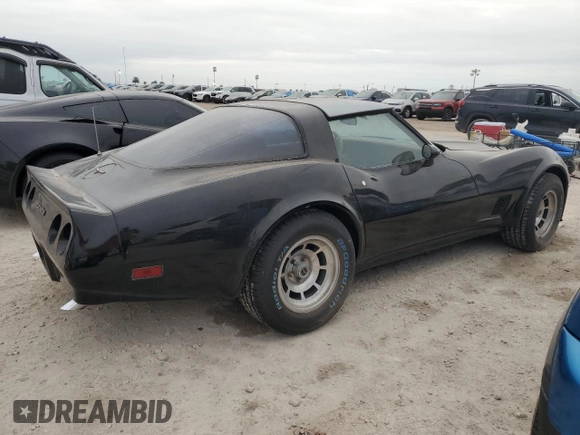 1981 Chevrolet Corvette with VIN 1G1AY8765BS415756, listed as a Copart auction lot 76858154 with 68,139 mi miles and Salvage Title. Bid and sale history available at carsss.com. Image 3.