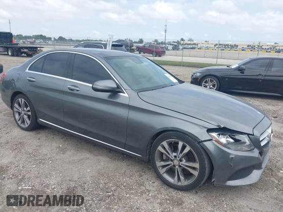 2017 Mercedes-Benz C 300 with VIN 55SWF4JB9HU205974, listed as a IAAI auction lot 42005543 with Not provided miles and . Bid and sale history available at DreamBid. Image 1.