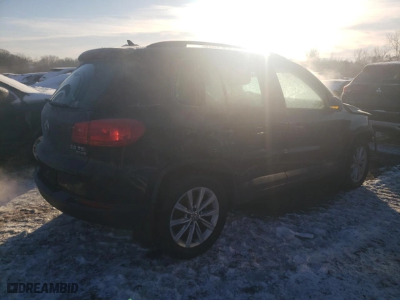 2015 Volkswagen Tiguan S with VIN WVGBV7AXXFW581510, listed as a Copart auction lot 41813875 with 99,434 mi miles and Salvage Title. Bid and sale history available at carsss.com. Image 3.