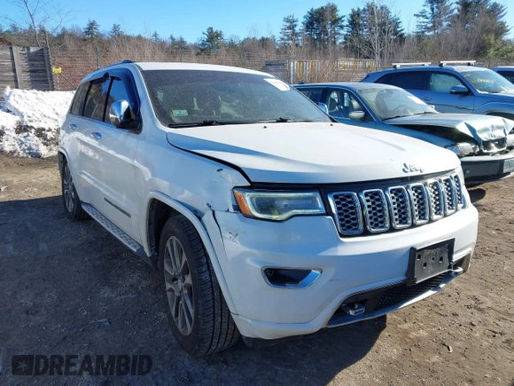 2017 Jeep Grand Cherokee Overland with VIN 1C4RJFCG5HC941289, listed as a IAAI auction lot 41406958 with 58,351 mi miles. Bid and sale history available at carsss.com. Image 1.