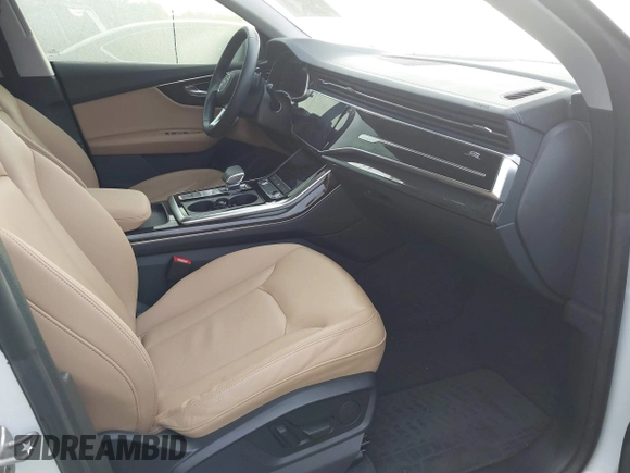 2023 Audi Q8 Premium with VIN WA1AVBF14PD015616, listed as a IAAI auction lot 41213960 with 26,102 mi miles and . Bid and sale history available at DreamBid. Image 5.