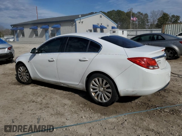 2011 Buick Regal CXL RL1 with VIN W04GN5EC1B1019647, listed as a Copart auction lot 88759455 with 0 mi miles and Salvage Title. Bid and sale history available at carsss.com. Image 2.