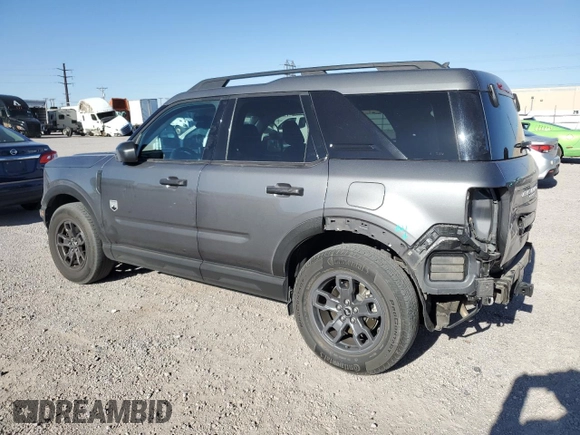 2022 Ford Bronco Sport Big Bend z VIN 3FMCR9B68NRE04126, wystawiony jako Copart lot #55980415 z przebiegiem 34 039 mil mil oraz Szkoda całkowita • Salvage title. Historia ofert i sprzedaży dostępna na DreamBid. Obrazek 2.