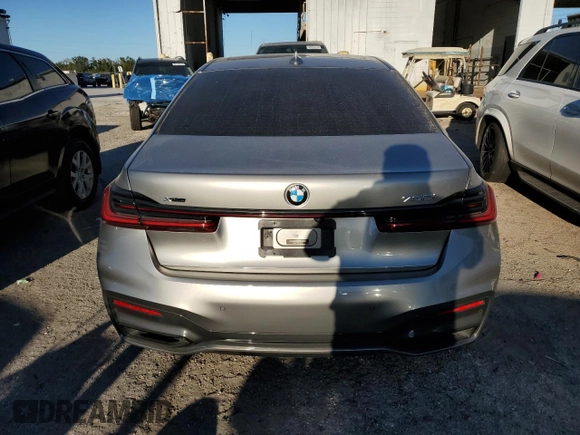 2020 BMW 7 Series 750i xDrive with VIN WBA7U2C03LGJ59954, listed as a Copart auction lot 81485144 with 0 mi miles and Salvage Title. Bid and sale history available at carsss.com. Image 6.
