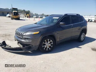 2014 Jeep Cherokee Latitude with VIN 1C4PJLCS9EW180982, listed as a Copart auction lot 48673035 with 107,358 mi miles and Salvage Title. Bid and sale history available at carsss.com. Image 1.