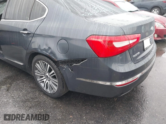 2014 Kia Cadenza Premium with VIN KNALN4D78E5125574, listed as a IAAI auction lot 41490830 with 172,569 mi miles. Bid and sale history available at carsss.com. Image 6.