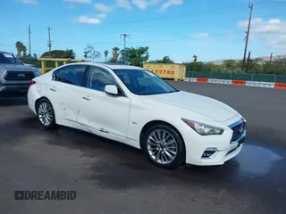 2020 Infiniti Q50 Luxe with VIN JN1EV7AP4LM206367, listed as a IAAI auction lot 41069262 with 54,245 mi miles and . Bid and sale history available at DreamBid. Image 1.