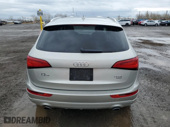 2014 Audi Q5 Premium Plus with VIN WA1VFCFP6EA062623, listed as a Copart auction lot 55485885 with 95,202 mi miles and Salvage title. Bid and sale history available at DreamBid. Image 6.