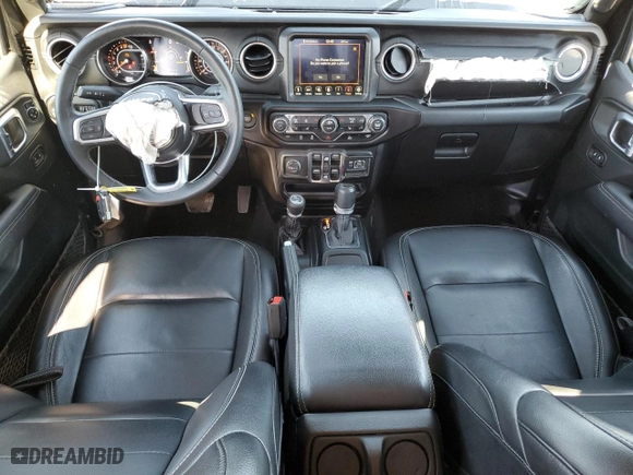 2022 Jeep Gladiator Overland with VIN 1C6HJTFG6NL112353, listed as a Copart auction lot 80360594 with 56,387 mi miles and Salvage Title. Bid and sale history available at carsss.com. Image 8.
