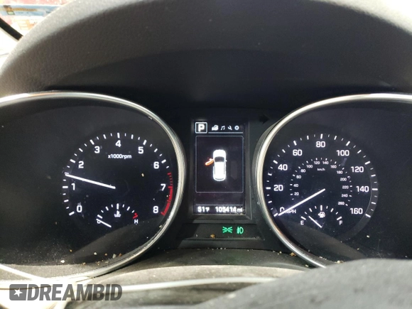 2018 Hyundai Santa Fe 2.4L with VIN 5XYZU3LB4JG505948, listed as a Copart auction lot 51643225 with 105,414 mi miles and Salvage title. Bid and sale history available at DreamBid. Image 9.