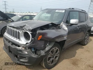 2017 Jeep Renegade Limited with VIN ZACCJBDB0HPF80051, listed as a Copart auction lot 59008765 with 32,376 mi miles and Salvage title. Bid and sale history available at DreamBid. Image 1.