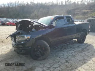 2020 Ram 1500 Big Horn with VIN 1C6SRFBT6LN204292, listed as a Copart auction lot 44695445 with 59,432 mi miles and Salvage Title. Bid and sale history available at carsss.com. Image 1.