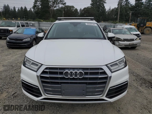 2018 Audi Q5 Premium Plus with VIN WA1BNAFY7J2182695, listed as a Copart auction lot 63840165 with 88,142 mi miles and Salvage title. Bid and sale history available at DreamBid. Image 5.