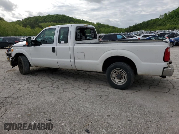 2015 Ford F-250 XLT with VIN 1FT7X2A65FED63415, listed as a Copart auction lot 55132515 with 227,269 mi miles and Salvage title. Bid and sale history available at DreamBid. Image 2.