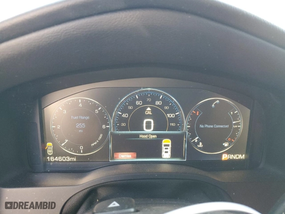 2015 Cadillac Escalade Premium with VIN 1GYS4NKJ4FR550932, listed as a Copart auction lot 75877054 with 164,603 mi miles and Salvage Title. Bid and sale history available at carsss.com. Image 9.