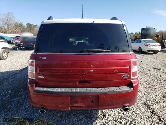 2016 Ford Flex SEL with VIN 2FMGK5C86GBA17557, listed as a Copart auction lot 42725285 with 152,073 mi miles and Salvage Title. Bid and sale history available at carsss.com. Image 6.