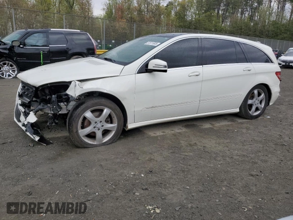 2011 Mercedes-Benz R 350 with VIN 4JGCB6FE0BA130219, listed as a Copart auction lot 51511805 with 143,250 mi miles and Salvage title. Bid and sale history available at DreamBid. Image 1.
