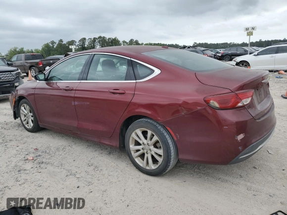 2015 Chrysler 200 Limited with VIN 1C3CCCAB1FN671313, listed as a Copart auction lot 53088965 with 154,170 mi miles and Clean Title. Bid and sale history available at carsss.com. Image 2.