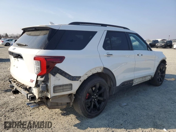 2020 Ford Explorer ST with VIN 1FM5K8GC7LGA29212, listed as a Copart auction lot 43271295 with 117,836 mi miles and Salvage Title. Bid and sale history available at carsss.com. Image 3.