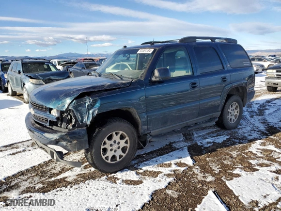 2005 Chevrolet Tahoe LT with VIN 1GNEK13T05R268746, listed as a Copart auction lot 83354194 with 222,145 mi miles and Clean Title. Bid and sale history available at carsss.com. Image 1.
