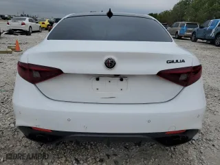 2019 Alfa Romeo Giulia with VIN ZARFAMAN2K7622835, listed as a Copart auction lot 45036085 with 0 mi miles and Salvage Title. Bid and sale history available at carsss.com. Image 6.