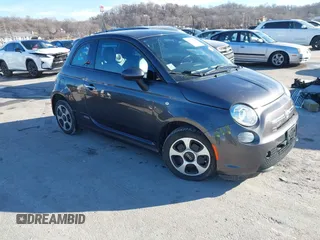 2017 FIAT 500e with VIN 3C3CFFGE6HT682417, listed as a IAAI auction lot 41432822 with 73,447 mi miles. Bid and sale history available at carsss.com. Image 1.