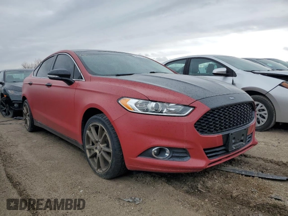 2015 Ford Fusion SE with VIN 3FA6P0HD4FR168977, listed as a Copart auction lot 48917175 with 101,112 mi miles and Salvage Title. Bid and sale history available at carsss.com. Image 4.