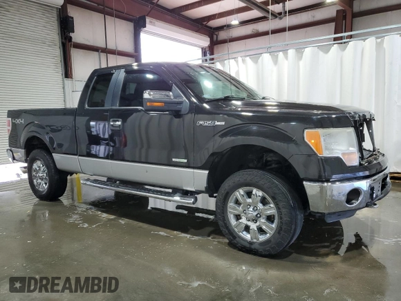 2012 Ford F-150 XL with VIN 1FTFX1ET2CKD32030, listed as a Copart auction lot 43177175 with 157,642 mi miles and Clean Title. Bid and sale history available at carsss.com. Image 4.