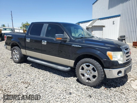 2009 Ford F-150 XL with VIN 1FTRW12889FB46414, listed as a Copart auction lot 57689325 with 197,779 mi miles and Salvage title. Bid and sale history available at DreamBid. Image 4.
