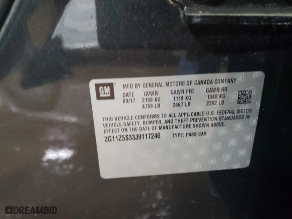 2018 Chevrolet Impala LS with VIN 2G11Z5S33J9117246, listed as a Copart auction lot 48707805 with 84,021 mi miles and Salvage Title. Bid and sale history available at carsss.com. Image 12.