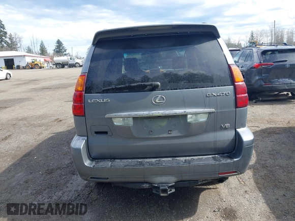 2005 Lexus GX 470 with VIN JTJBT20X650076318, listed as a IAAI auction lot 41896094 with 221,348 mi miles and . Bid and sale history available at DreamBid. Image 16.